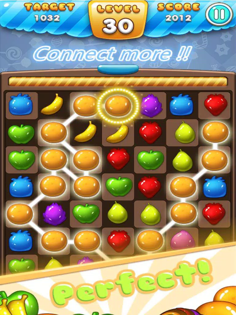 Ace Fruit Connect Sugar Mania HD 2 - Fruits Link Best Match 3 Puzzle Game Free iPad Screenshots
