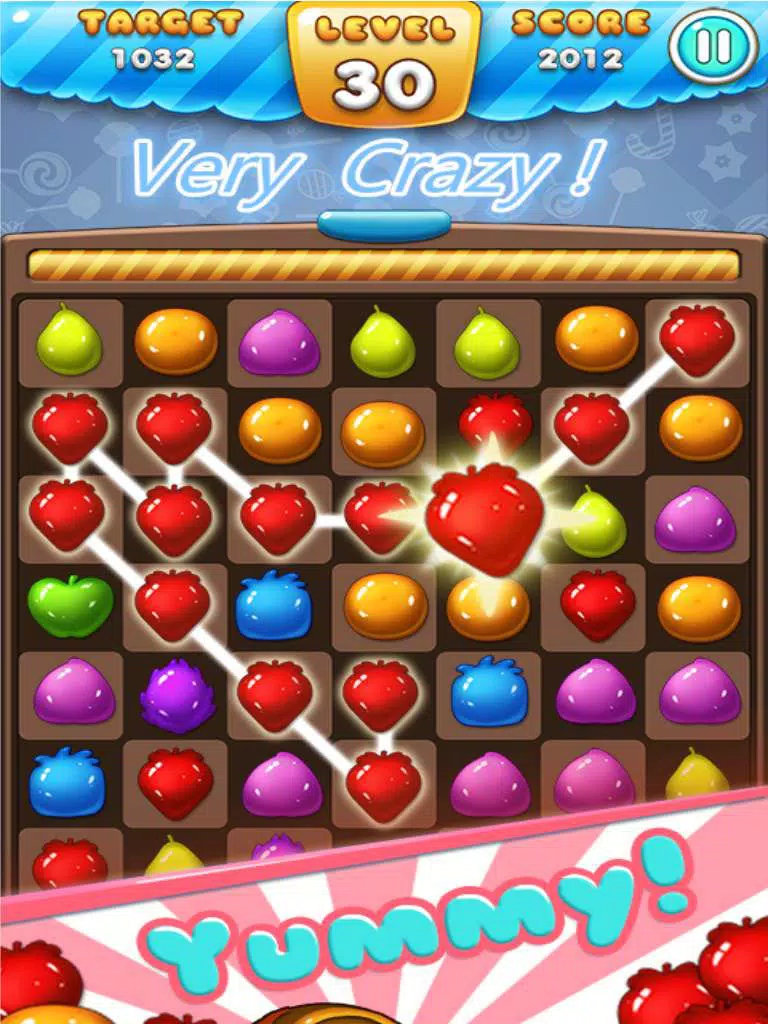 Ace Fruit Connect Sugar Mania HD 2 - Fruits Link Best Match 3 Puzzle Game Free iPad Screenshots