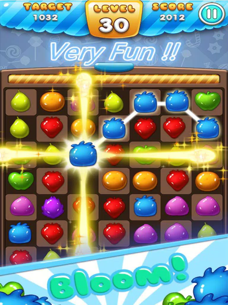 Ace Fruit Connect Sugar Mania HD 2 - Fruits Link Best Match 3 Puzzle Game Free iPad Screenshots