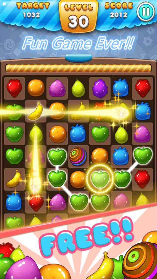 Ace Fruit Connect Sugar Mania HD 2 - Fruits Link Best Match 3 Puzzle Game Free Screenshots