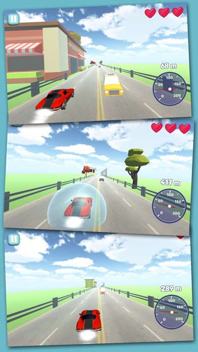 Turbo Cars 3D - Dodge Game of Avoid Car Obstacles应用截图