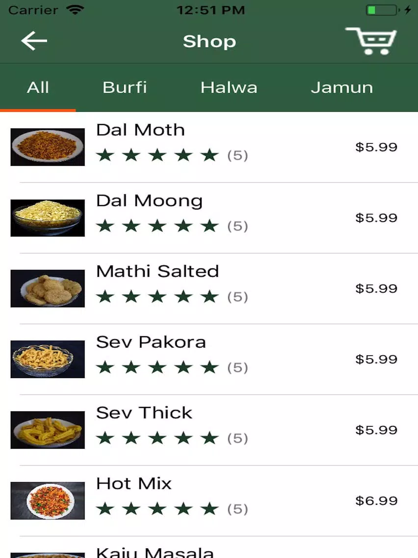 Ambala Sweets & Snacks iPad Screenshots
