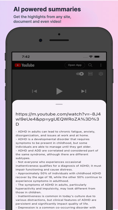 Focus: Private AI Web Browser Screenshots