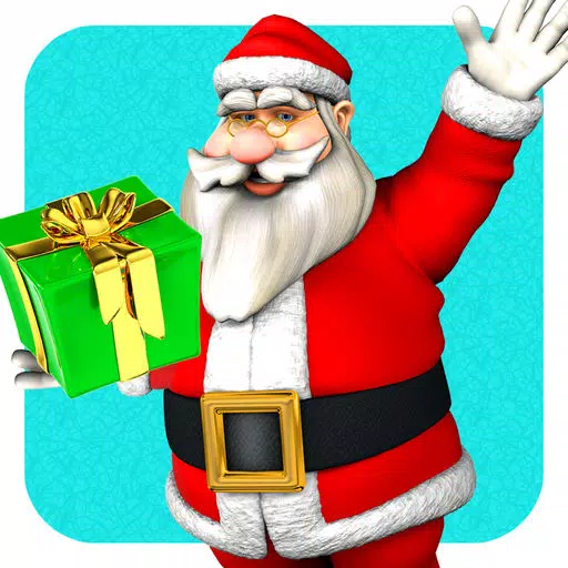 Circle the Santa Claus with Merry Christmas Presents Circle the Santa Claus with Merry Christmas Presents