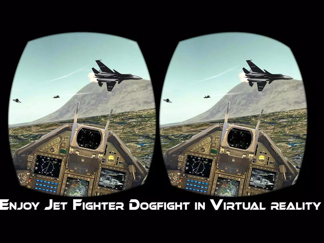 VR Jet Fighter Simulator Real Virtual Reality Game iPad Screenshots
