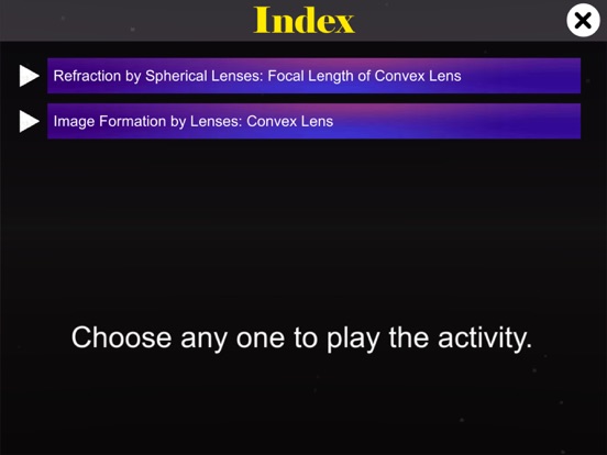 Convex Lens Properties iPad Screenshots