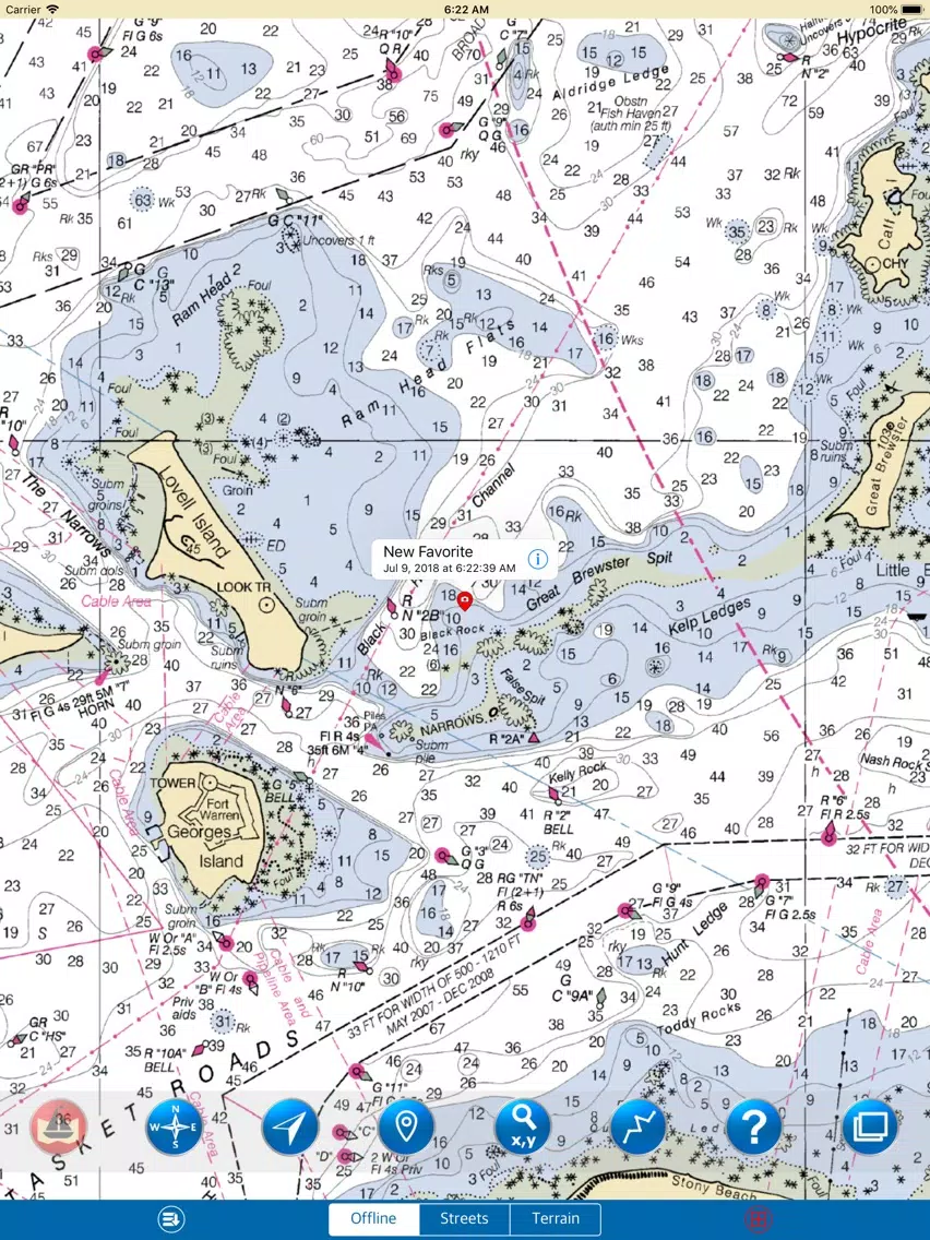 Massachusetts Bay – Marine Map iPad Screenshots