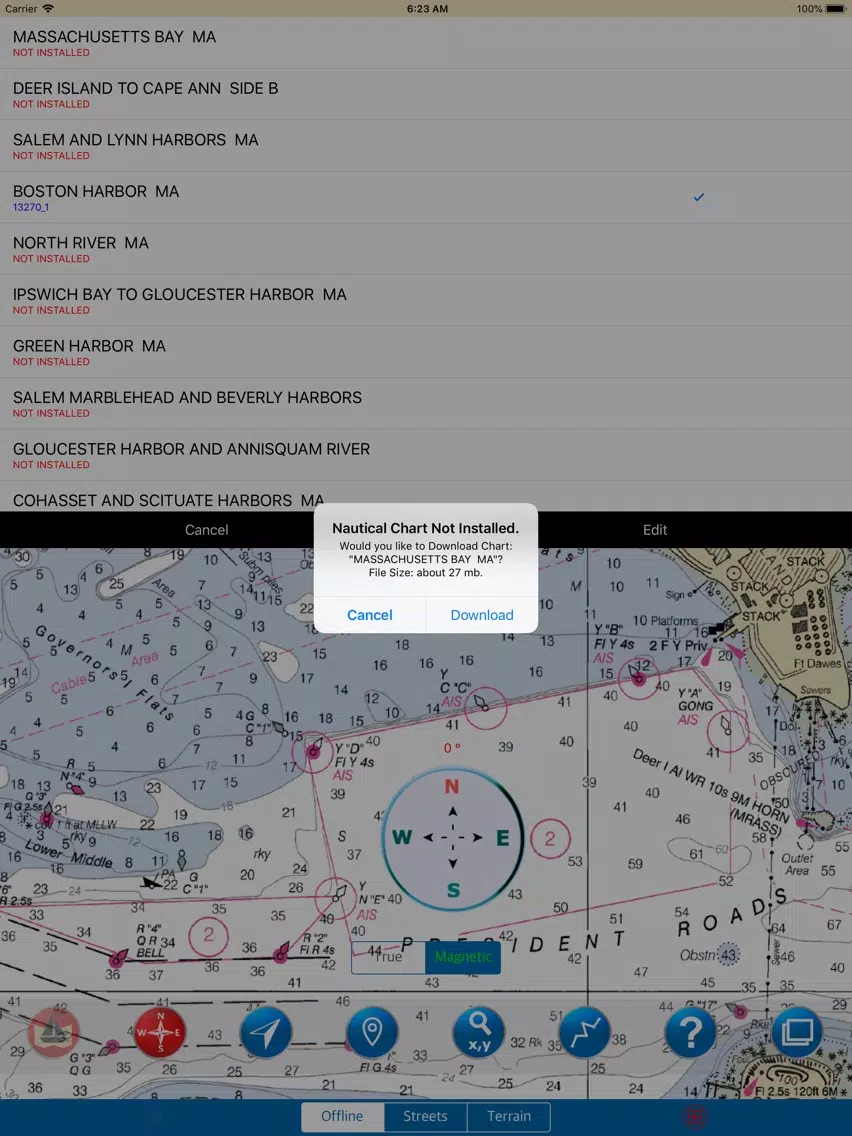 Massachusetts Bay – Marine Map iPad Screenshots