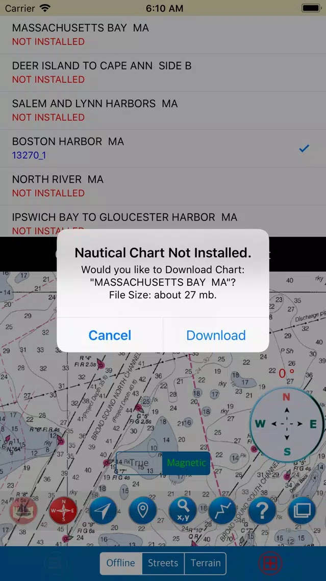 Massachusetts Bay – Marine Map Screenshots