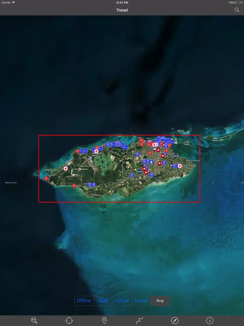 NEW PROVIDENCE ISLAND & PARADISE ISLAND – GPS MAP iPad Screenshots