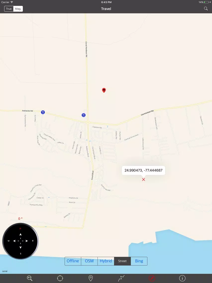 NEW PROVIDENCE ISLAND & PARADISE ISLAND – GPS MAP iPad Screenshots