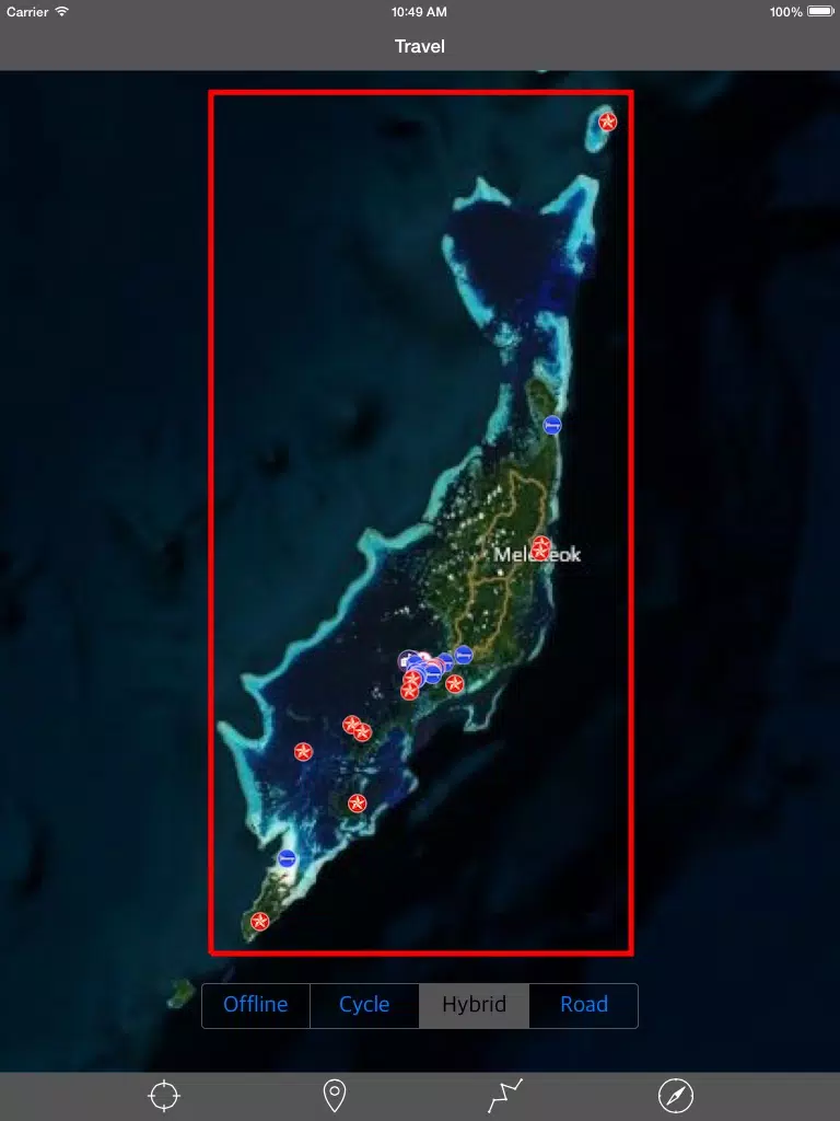 PALAU ISLANDS – GPS Travel Map Offline Navigator iPad Screenshots