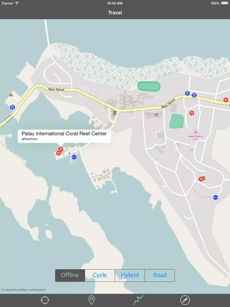 PALAU ISLANDS – GPS Travel Map Offline Navigator iPad Screenshots