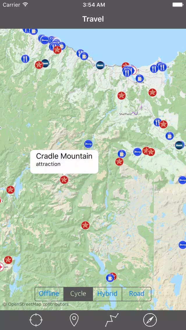 TASMANIA – GPS Travel Map Offline Navigator Screenshots
