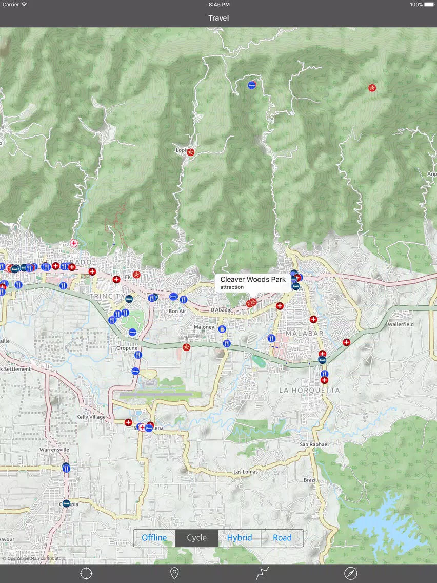 TRINIDAD & TOBAGO – Travel Map Offline Navigator iPad Screenshots