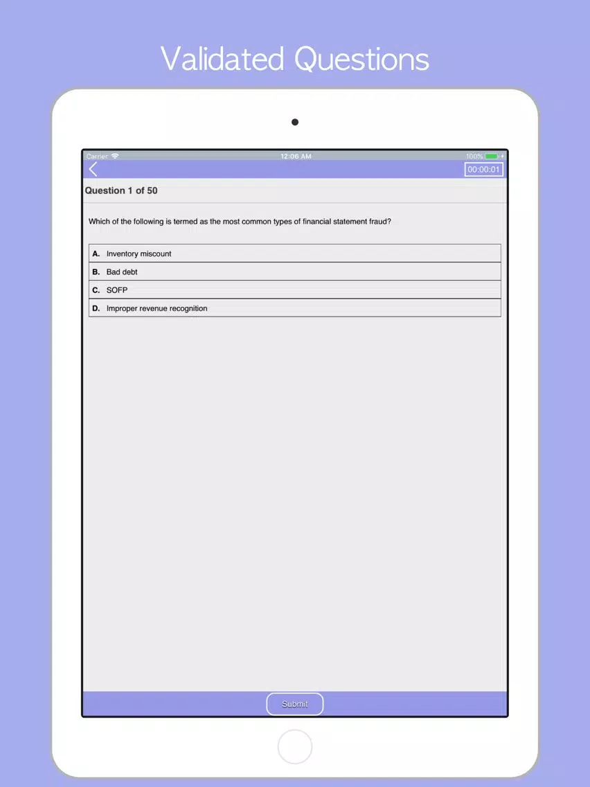 Forensic Accountant Prep 2018 iPad Screenshots