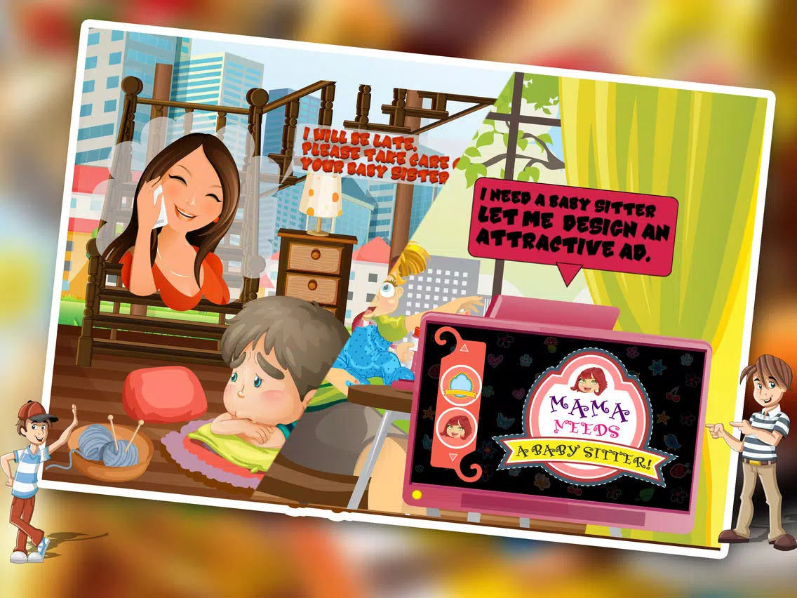 Baby Sitter Nanny Care & Play - Help the au pair in babysitting mommy's little baby girl iPad Screenshots