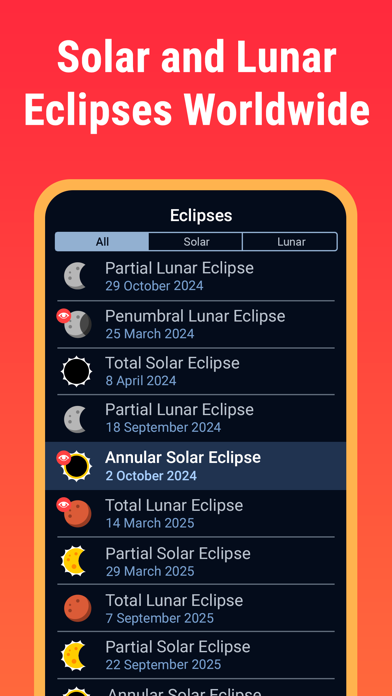 Eclipse Guide:Solar Eclipse'24 Screenshots