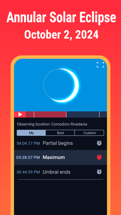 Eclipse Guide:Solar Eclipse'24 Screenshots
