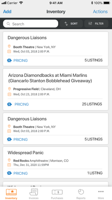 SkyBox Ticket Resale Platform Screenshots