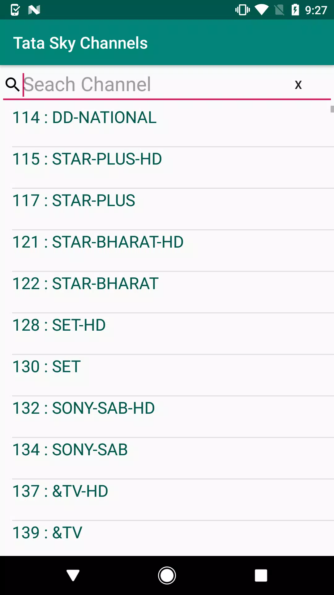 Tataa Tataa Sky Channels Screenshots