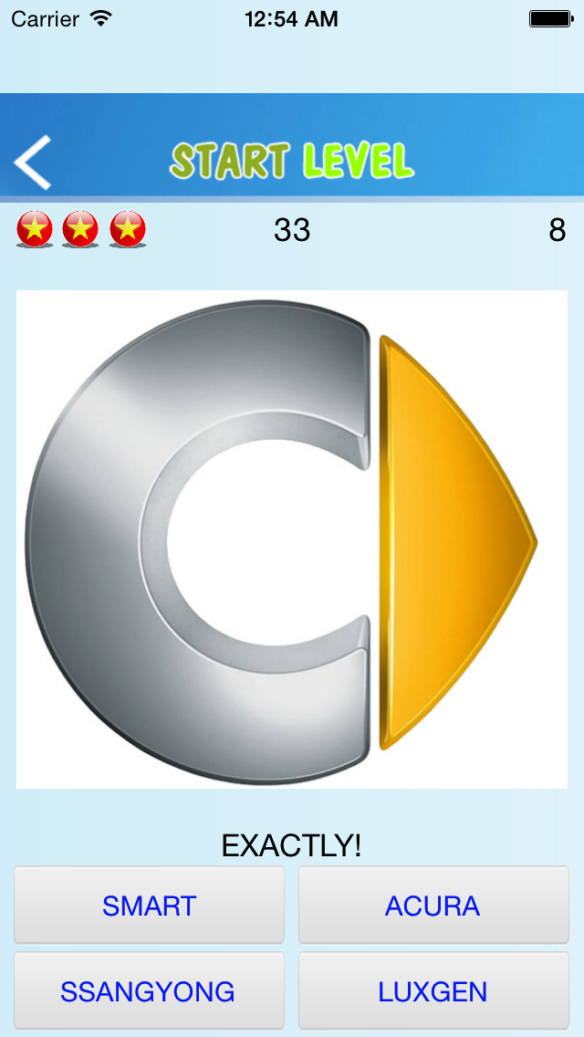 Cars and Logos quiz Screenshots