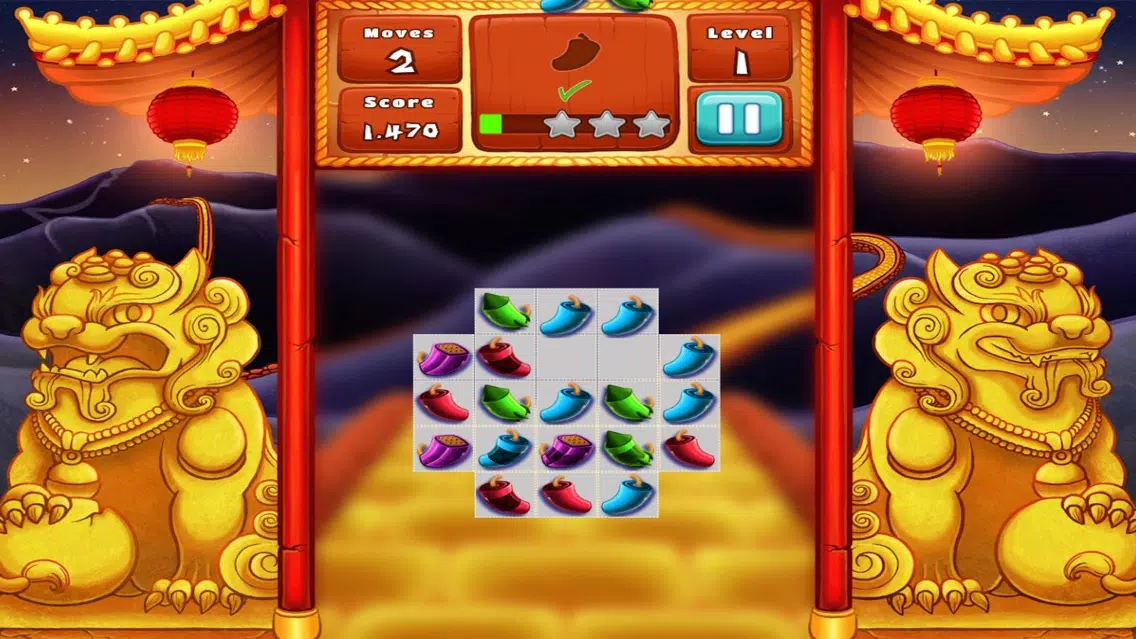 The Lion Dance Match The Fire Crackers Puzzle Screenshots
