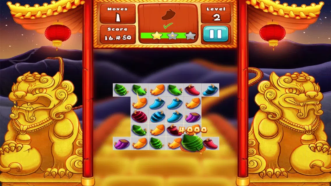 The Lion Dance Match The Fire Crackers Puzzle Screenshots