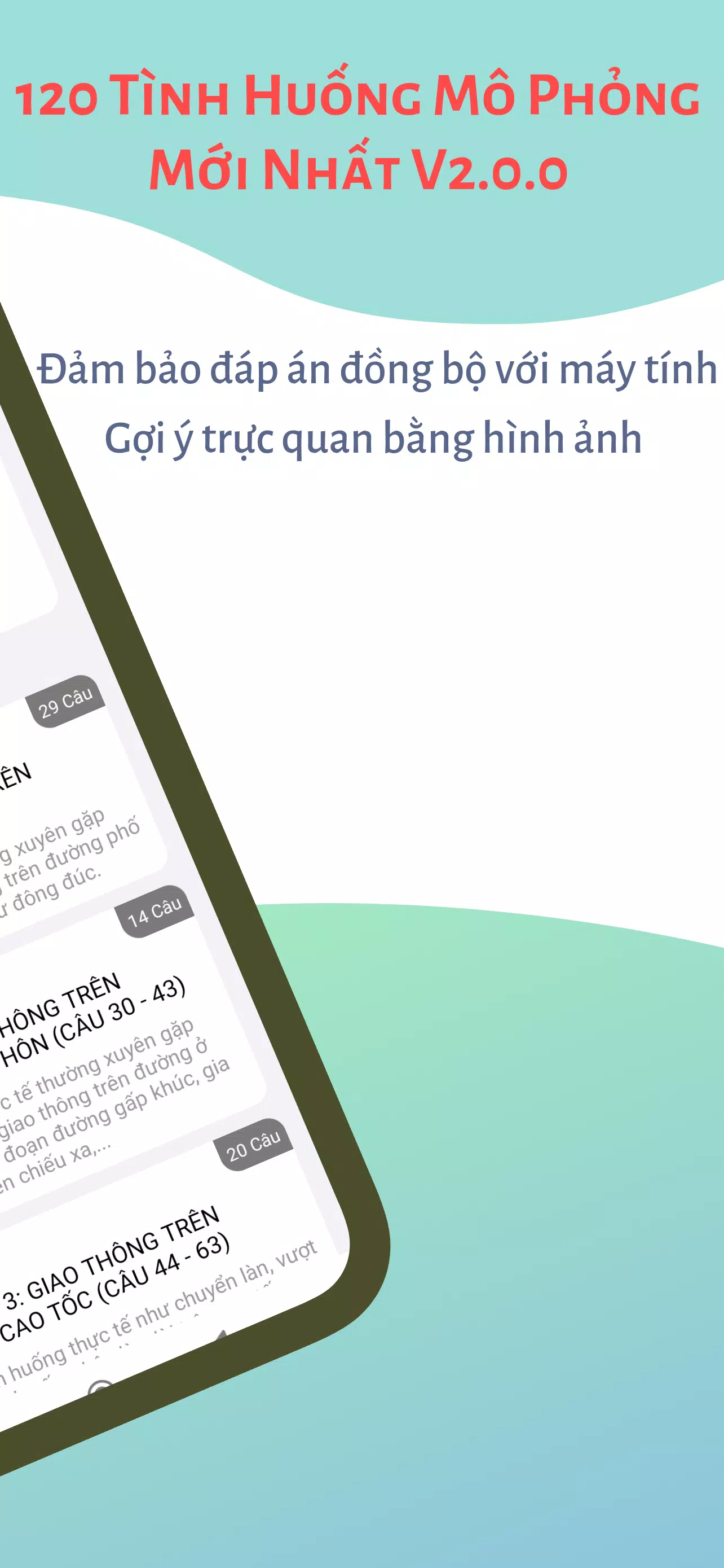 120 Câu Mô Phỏng V2.0.0 Screenshots