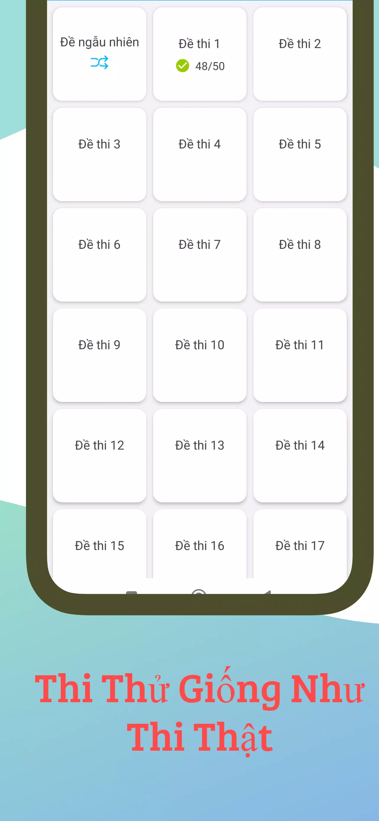 120 Câu Mô Phỏng V2.0.0 Screenshots