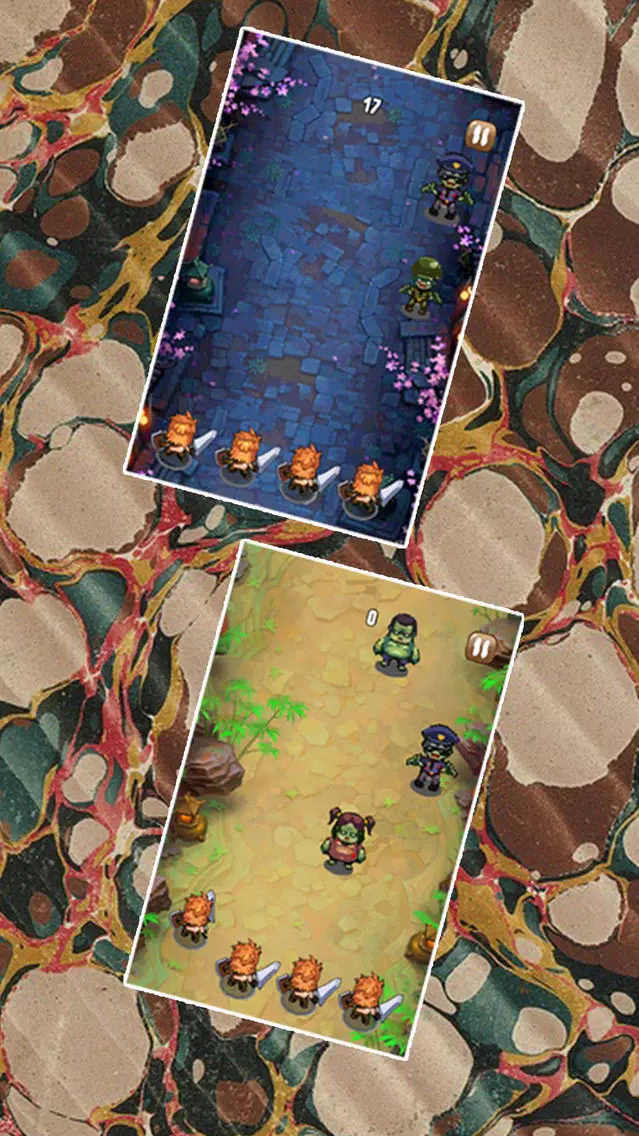 Capturas de tela do Heroes Attack Zombies: Army Tap Shooter