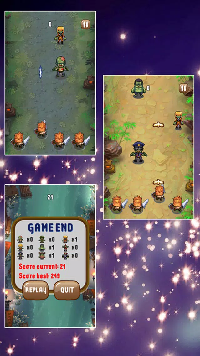 Capturas de tela do Heroes Attack Zombies: Army Tap Shooter