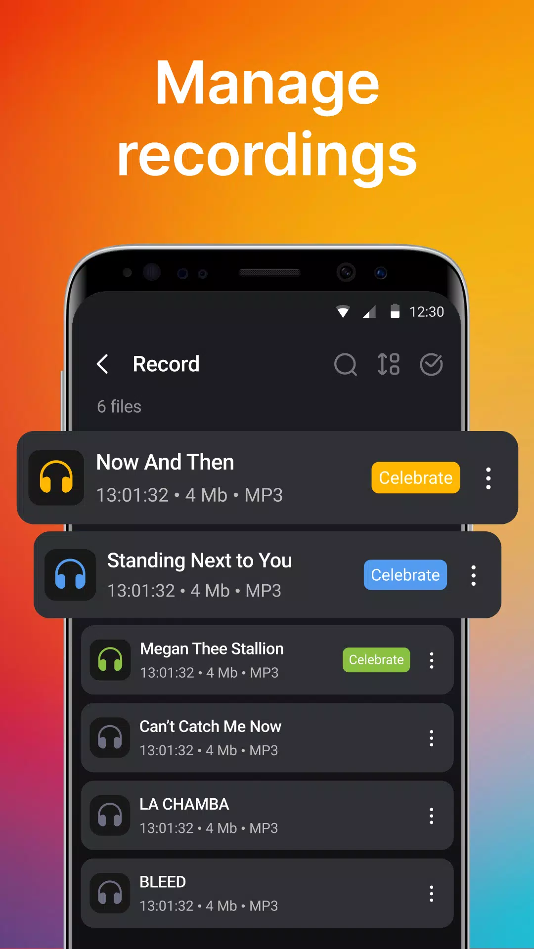 Voice Recorder, Sound Recorder Screenshots