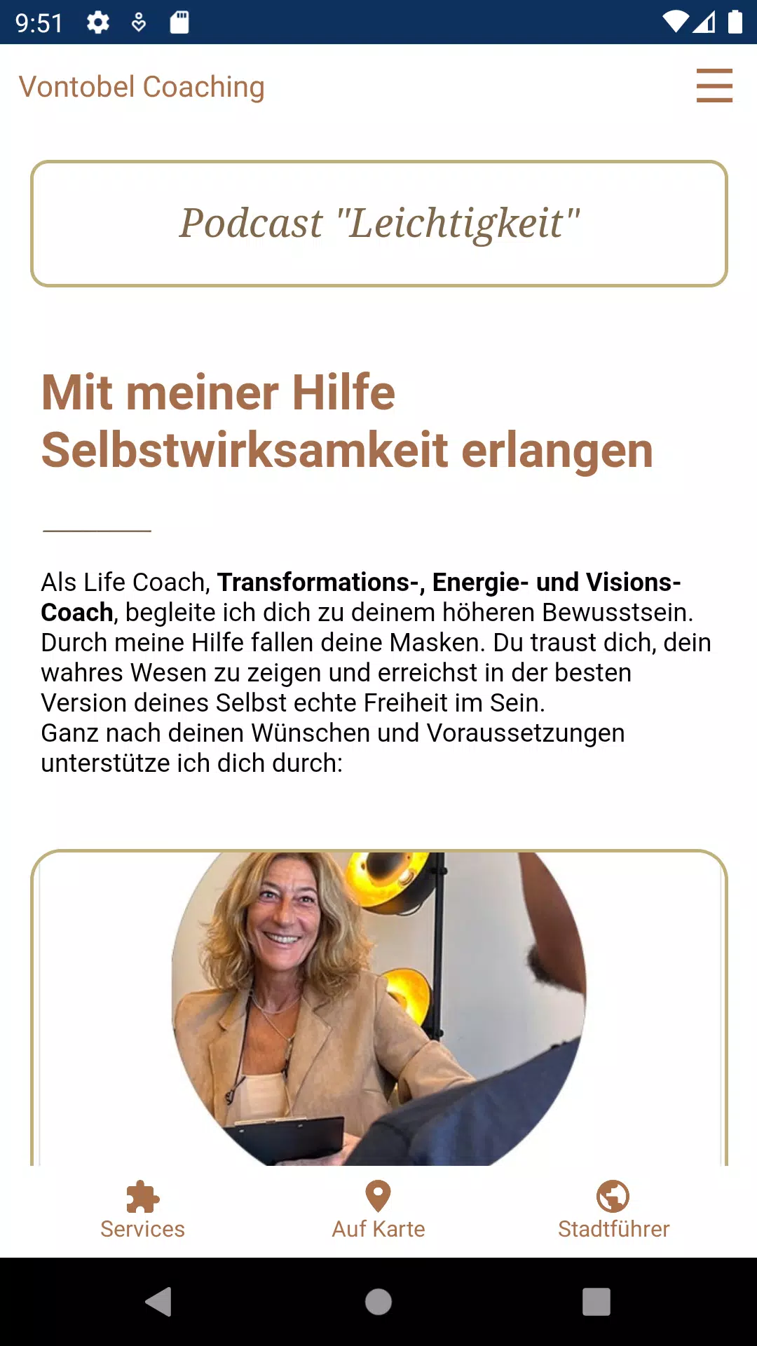Vontobel Coaching Screenshots