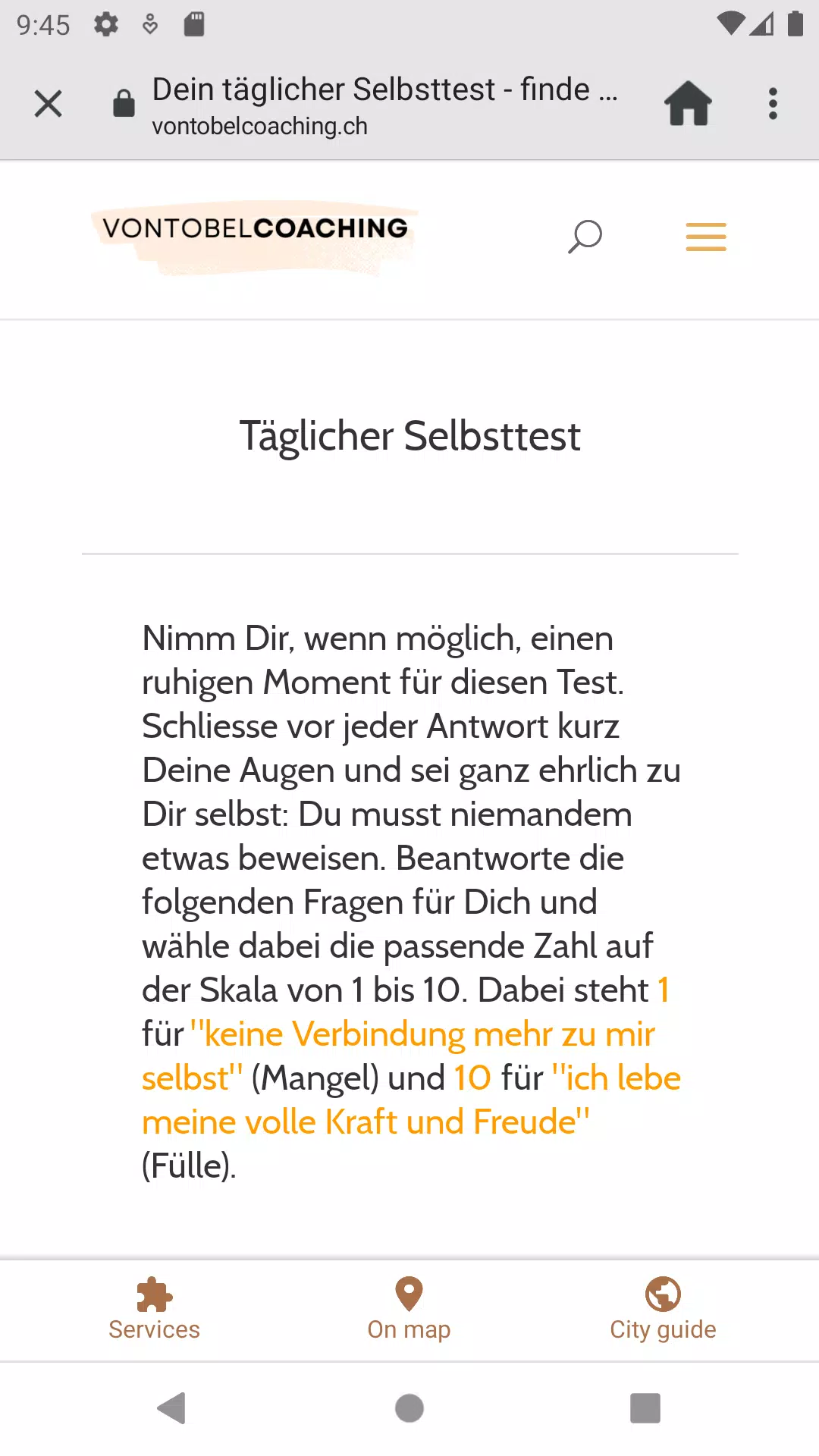 Vontobel Coaching Screenshots
