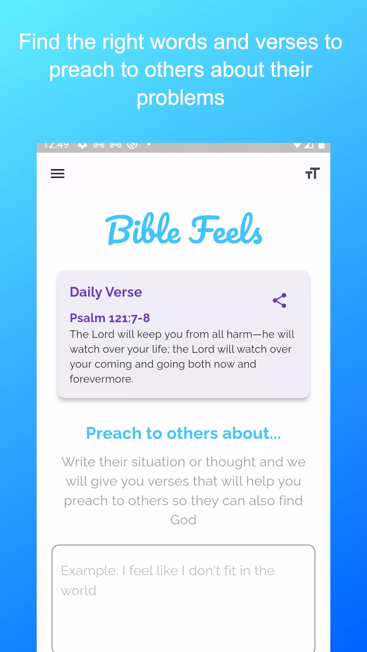 Bible Feels AI Screenshots