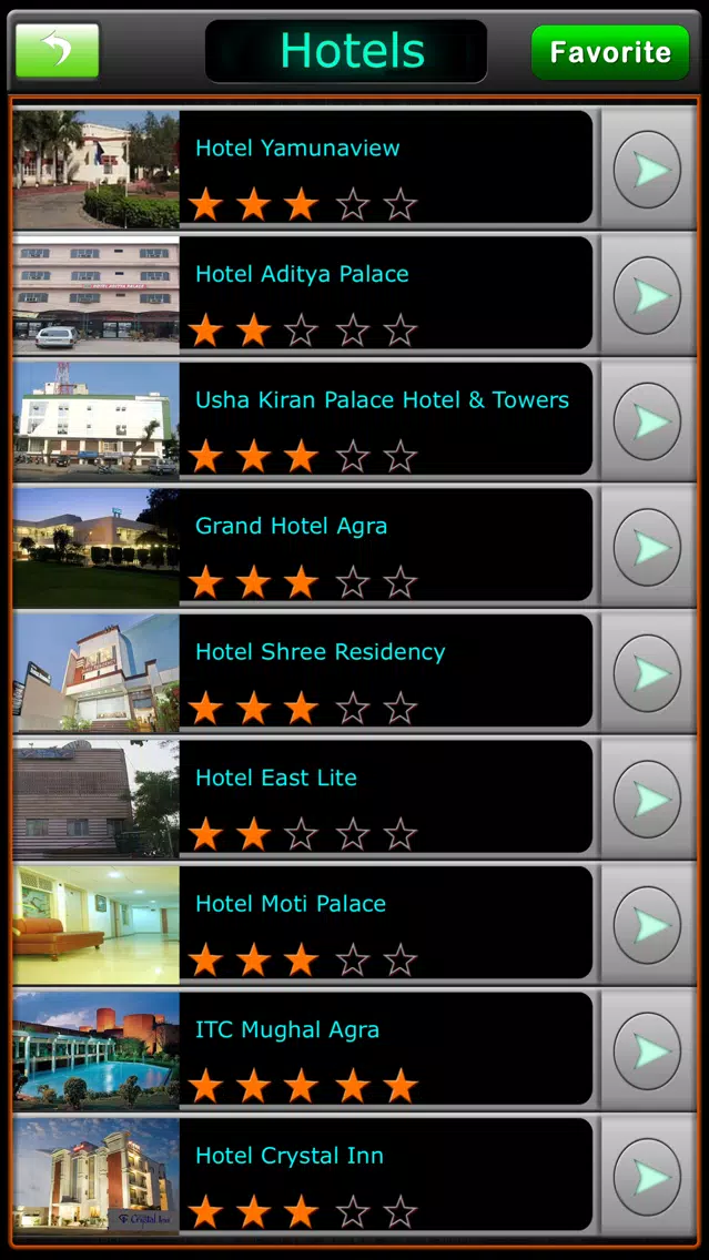 Tangkapan skrin Agra - Taj Mahal Offline Guide