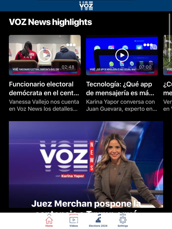 VOZ iPad Screenshots