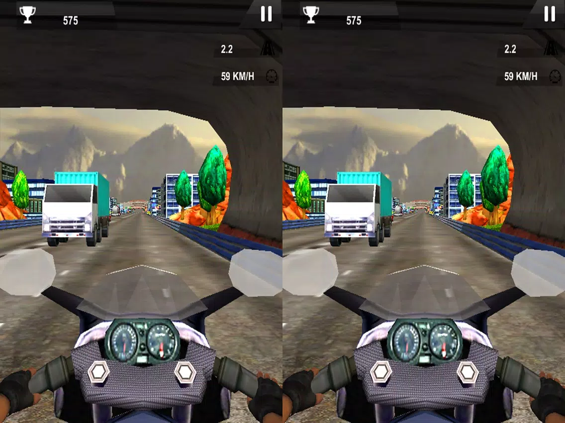 Скриншоты VR Traffic Bike Rider : Extreme End-less Racing 3D iPad 