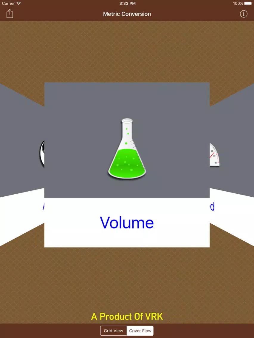 Metric Conversions iPad Screenshots
