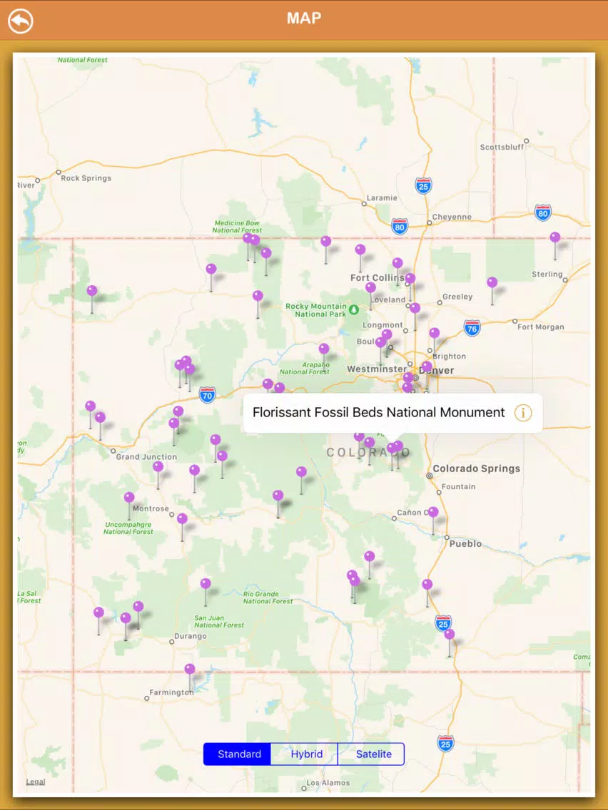 Colorado National Parks iPad Screenshots