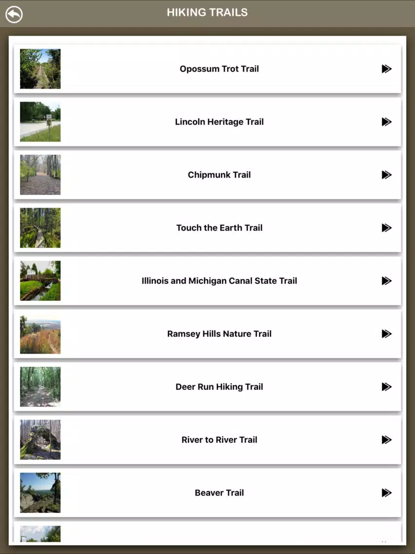 Illinois Hiking Trails iPad Screenshots