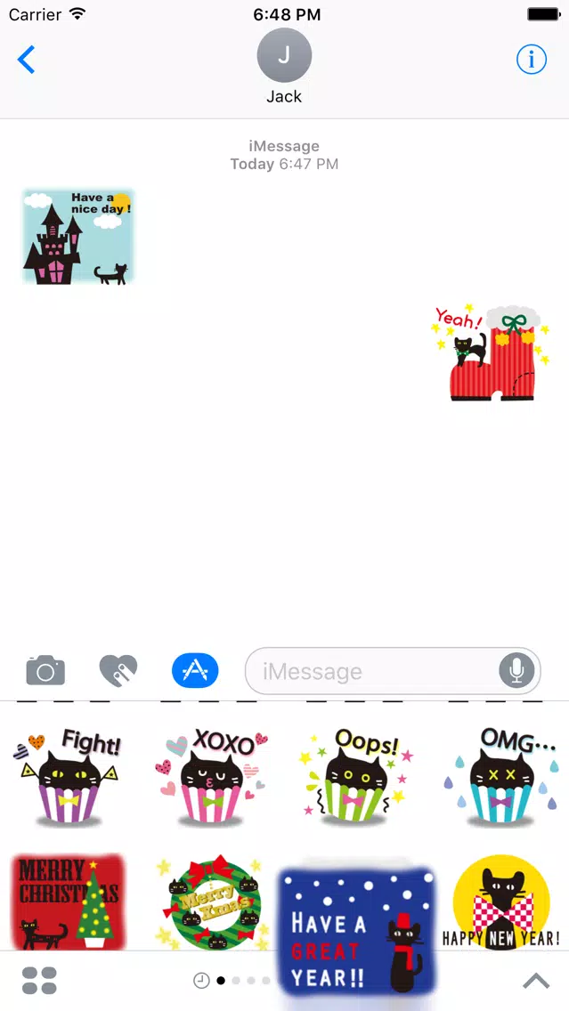 Scary Cat Halloween Stickers Ekran Görüntüleri