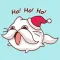 Cat Winter Christmas Stickers