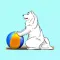 Snow Dog Stickers
