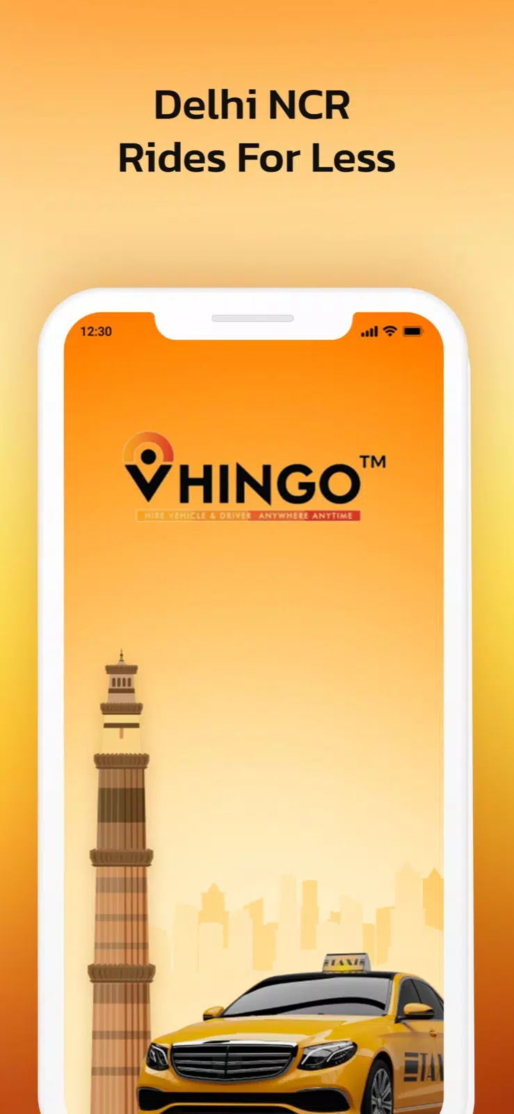 Vhingo - Hire Taxi & Driver स्क्रीनशॉट