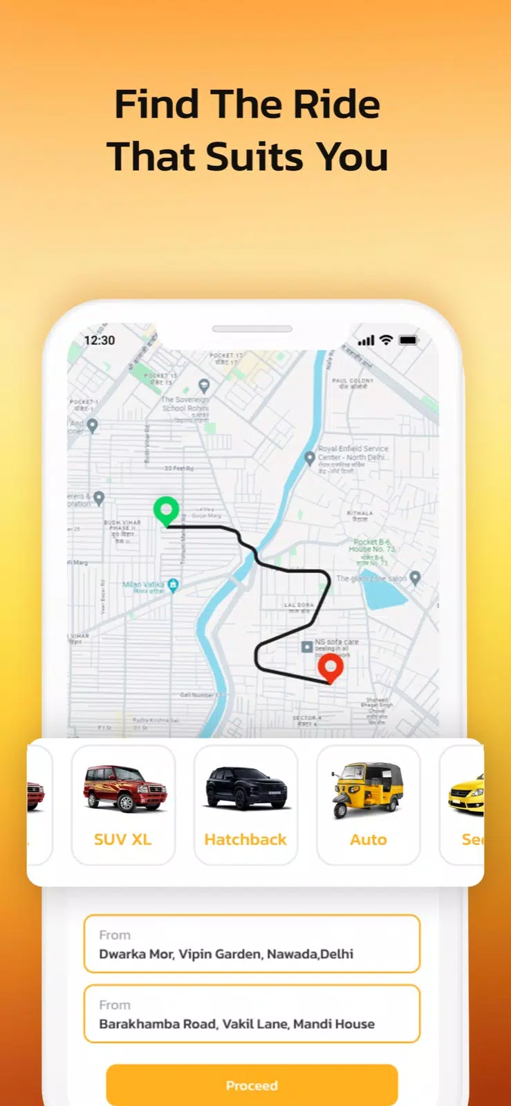 Vhingo - Hire Taxi & Driver स्क्रीनशॉट
