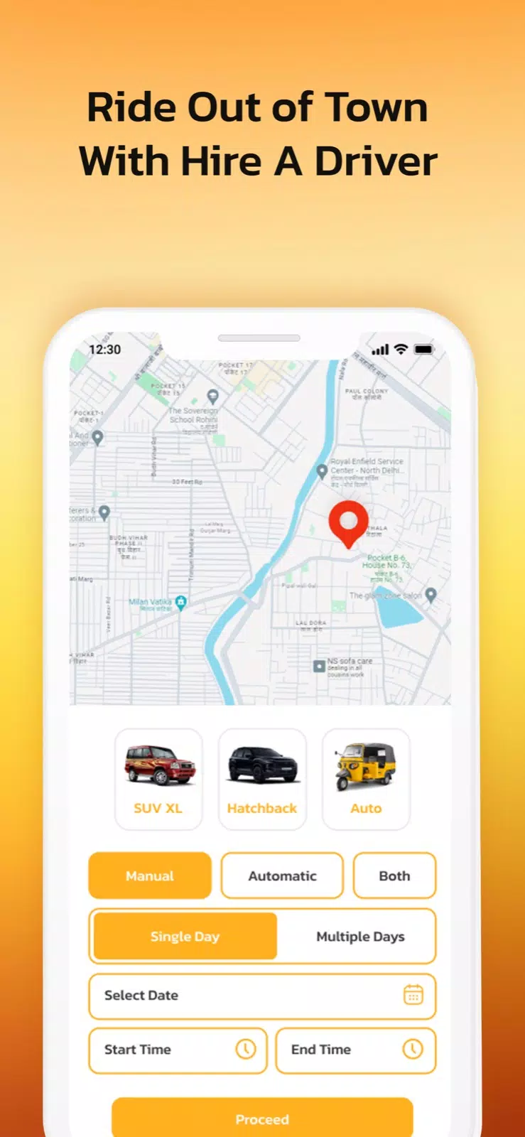 Vhingo - Hire Taxi & Driver स्क्रीनशॉट