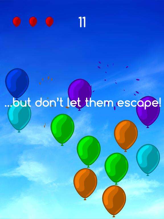 Tangkapan skrin Stop the Balloons iPad 