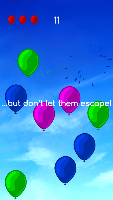 Tangkapan skrin Stop the Balloons